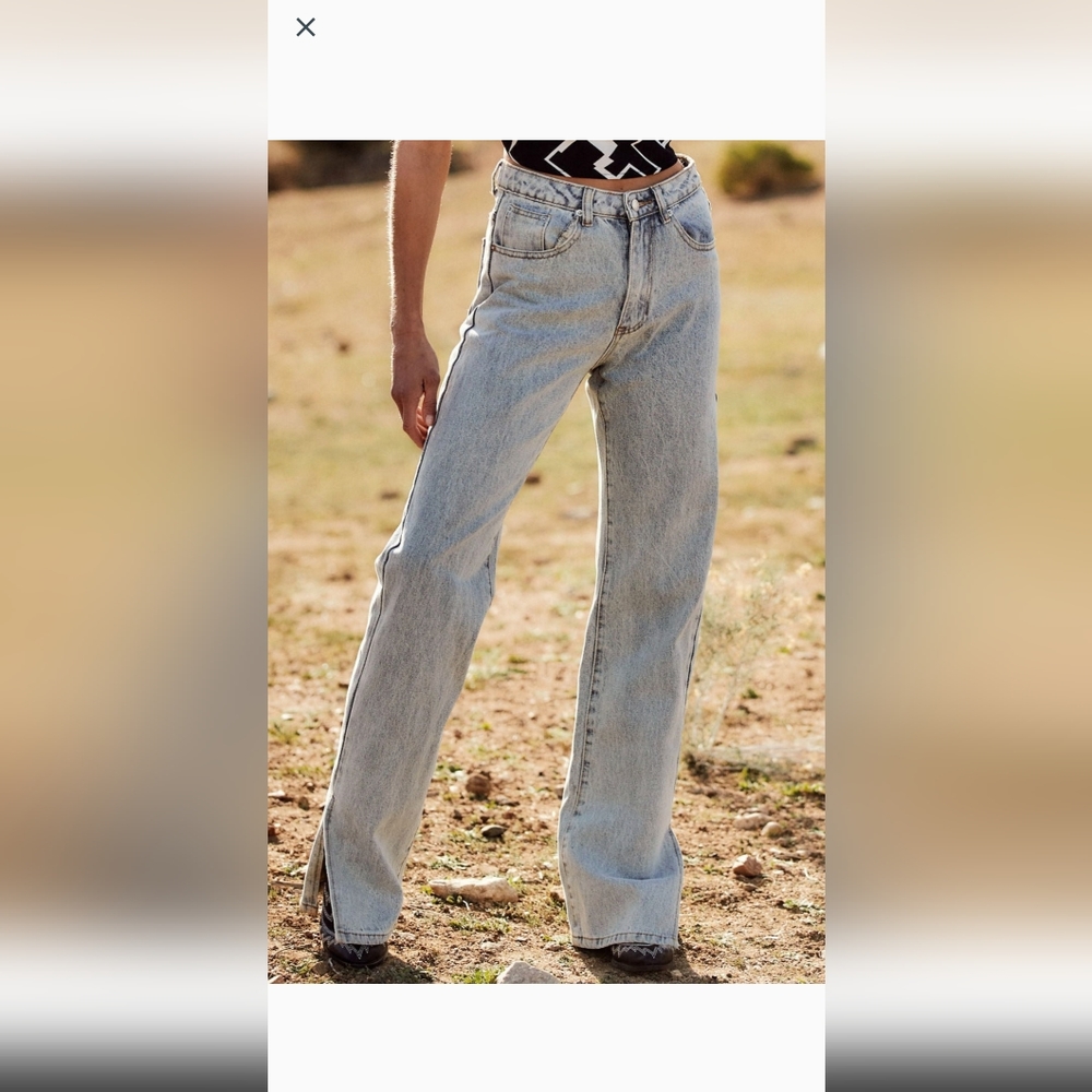 12th Tribe Bay Area Split Denim Jeans BNWT